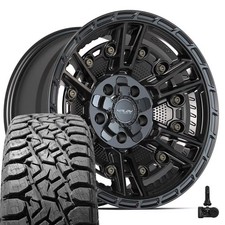 17x9 Black 4ps01 4play Rims 33x12.5r17 Rt Tires Tpms Set 5x127 5x139.7 17x9 Black 4ps01 4play Rims 33x12.5r17 Rt Tires Tpms Set 5x127 5x139.7