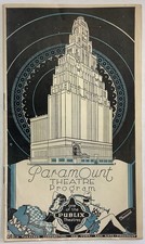 Vintage October 1 1927 Paramount Theatre Program New York Times Square Theater
