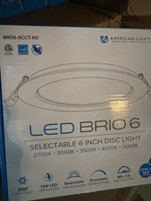 American Lighting Brio Select 6in BRD6-5CCT-RD Recessed Can Lighting