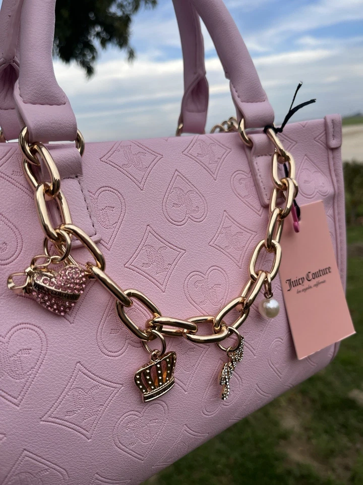 NWT JUICY COUTURE TOP NOTCH MINI TOTE CROSSBODY BAG LIGHT PINK CHRISTMAS GIFT - Image 4 of 4