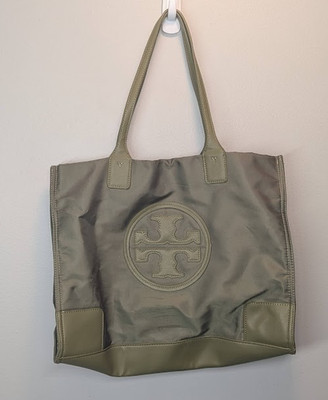 Tory Burch (55528) Nylon Ella Tote Handbag Bag - Olive green