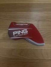 Ping Play Your Best Red Neoprene Blade Putter Headcover Slip On Rare
