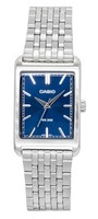 Casio Analog Edelstahl Blaues Zifferblatt Quarz MTP-B215D-2AV Herrenuhr