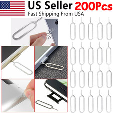 200Pcs Universal Stainless Steel SIM Card Ejector Tool Key for iPhone Samsung