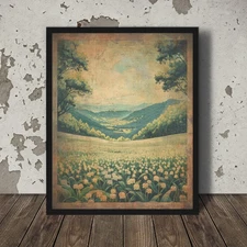 Vintage LILY Of The Valley Wall Art, MAY Birth Flower Decor, Lilies Floral Print