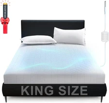 Grounding Fitted Sheet King Size, Earthing Sheets - Pure Silver Fiber & Organic