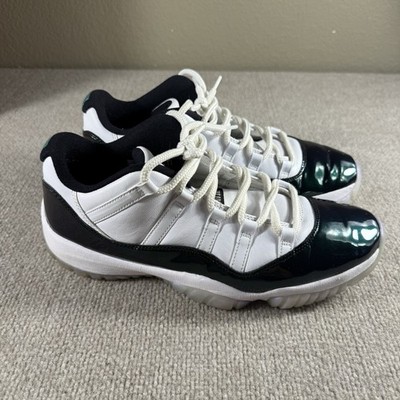 Nike Mens Air Jordan 11 Retro Low Shoes Black Emerald Rise 528895-145 Size 12