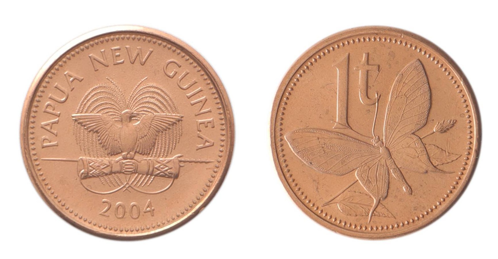 Papua New Guinea 1 Toea – 2 Kina 8 Pieces Set 1975-2022 KM #1-89 Mint ...