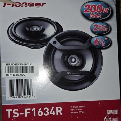 Pioneer TS-F1634R 2-Way 6.5in (16cm) Car Speakers Pair 200W RMS Powerful Sound