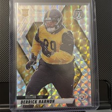 2025 Mosaic Football Derrick Harmon RC Silver Mosaic Prizm Pittsburgh Steelers