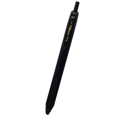 Pentel Energel S 0,7 schwarz schnelltrocknende Geltinte, 33-297 (5er Pack)