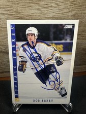1993-94 Score Bob Errey Buffalo Sabres #208 In-Person ON-CARD AUTO
