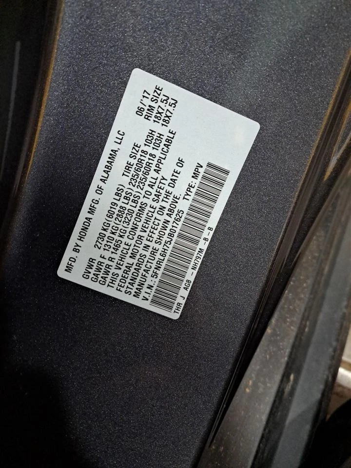 Luz antiniebla del lado del conductor LH 2018 Odyssey Sku#4283859 Foto 2 de 4