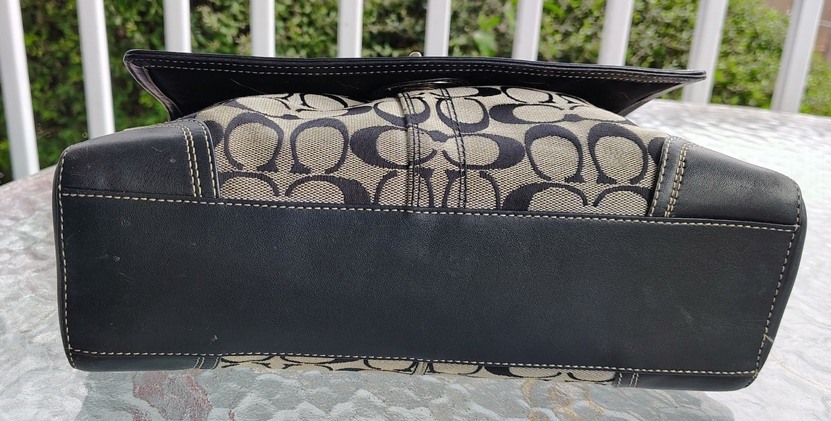 Coach F13972 MEDIUM Vintage Y2K Soho Black Signature C Shoulder