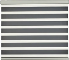 Zebra Blinds for Windows, Cordless Roller Blinds (50" W X 72" H, White) Light Fi