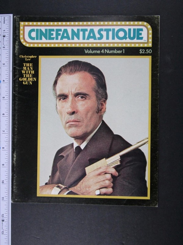 1975 CINEFANTASTIQUE MOVIE MAGAZINE~MAN WITH THE GOLDEN GUN~CHRISTOPHER LEE~