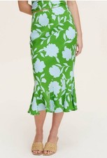Classic Rose Kate Spade NY x Target Linen Fit flare Midi Skirt 💚 XS X-Small