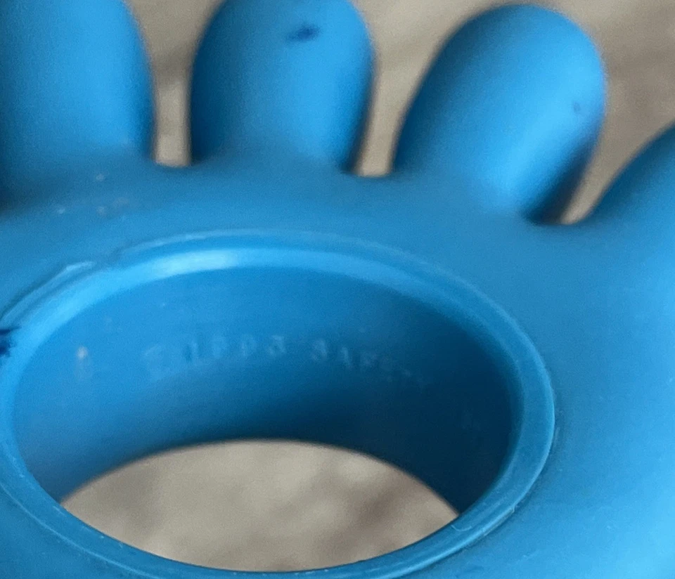 Safety 1st Blue  “Fingers”  Hand  Teether Teething Baby Toy 90s Safety First HTF - Image 4 of 4