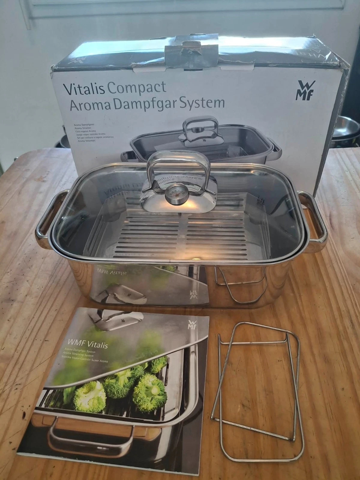 WMF Vitalis Compact Aroma Steamer 3.5 Litre Stainless Steel 18-10