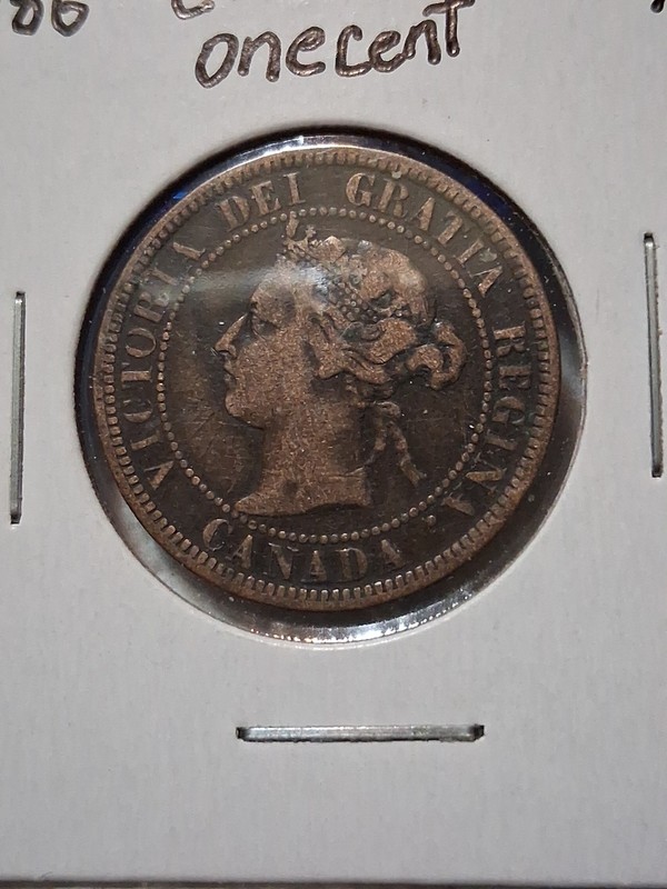 1886 Canada One Cent Piece. In VF/EF Condition In My Opinion.#506
