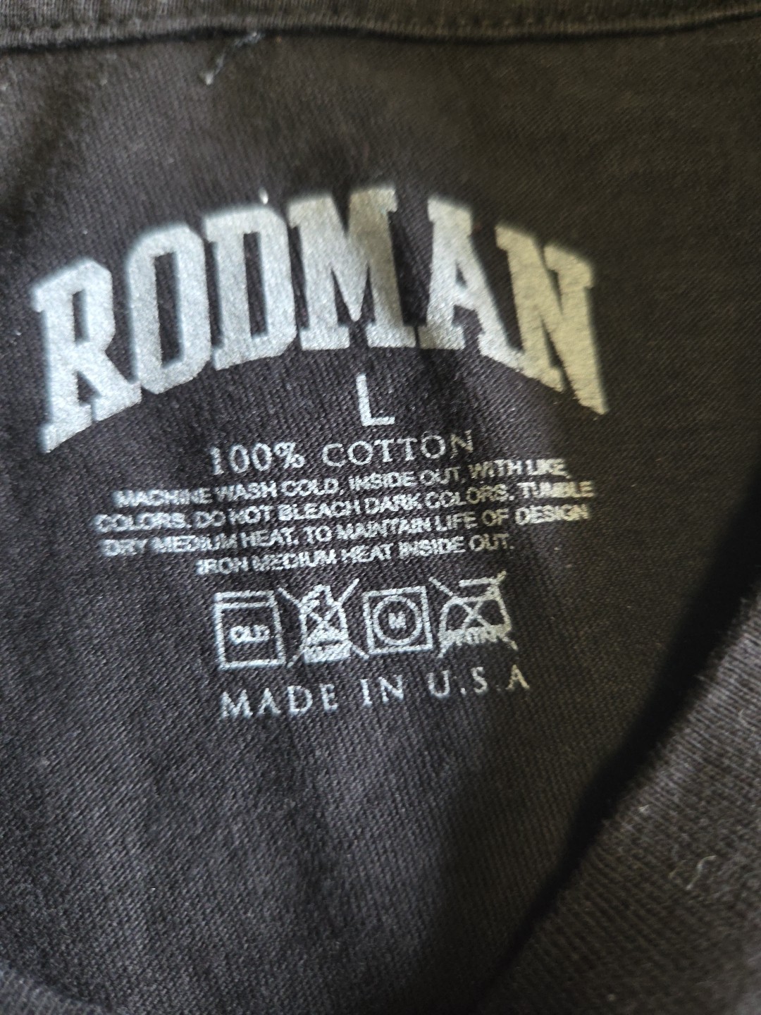 Official Rodman Brand Dennis Rodman The Worm Graphic T Shirt L Chicago Bulls USA image 4
