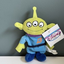 Vintage Disney Store Toy Story ALIEN 7" Three Eyes Mini Bean Bag Plush New T2