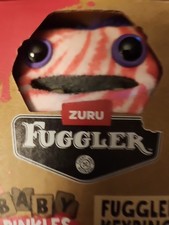 Fuggler Baby Pinkles 3.5" WIDE EYED WEIRDO Pink Zebra Keychain Keyring Brand New