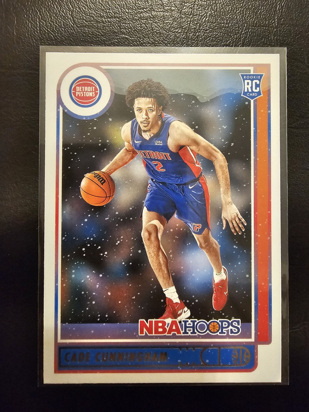 Cade Cunningham 2021-22 Panini NBA Hoops Winter Rookie Card #201 Detroit Pistons