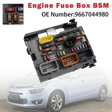 Engine Fuse Box BSM 9667044980 For Citroen C4 Picasso C5 III C6 Peugeot 3008 UK