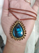 Labradorite and Beaded Necklace