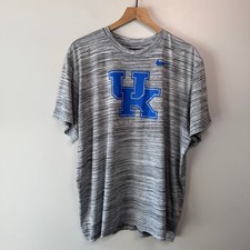 Nike Kentucky Wildcats Men's Dri-FIT Space Dye Heathered Grey T-Shirt Size XXL