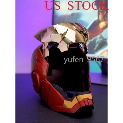 Iron Man Gold MK5 Helmet Electronic Voice Activated Open&Close