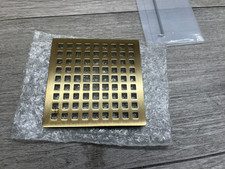 Newport Brass - 4 Inch Square Shower Drain 233-401/10, Satin Bronze-PVD