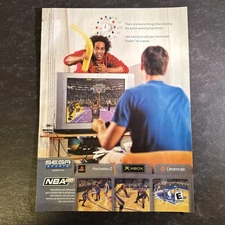 2002 • SEGA SPORTS NBA 2K2 print ad • Y2K  video games  ADV-24