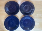 Fiesta Ware Cobalt Luncheon Plate - Classic 9-Inch Homer Laughlin - Lot of 4