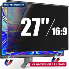 Magnetic Privacy Screen for Frameless Computer Monitor 27 Inch 16:9 Aspect Ratio