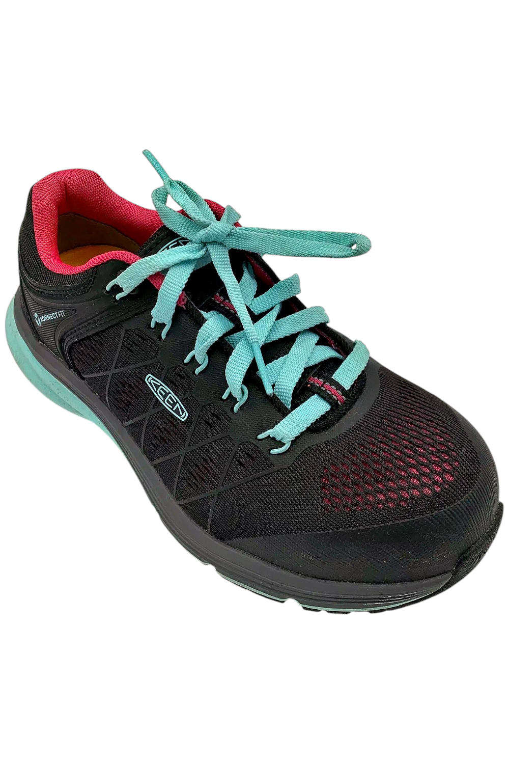 KEEN Scarpa da Lavoro Donna Utility Vista Energy Sneaker Nero Blu Chiaro