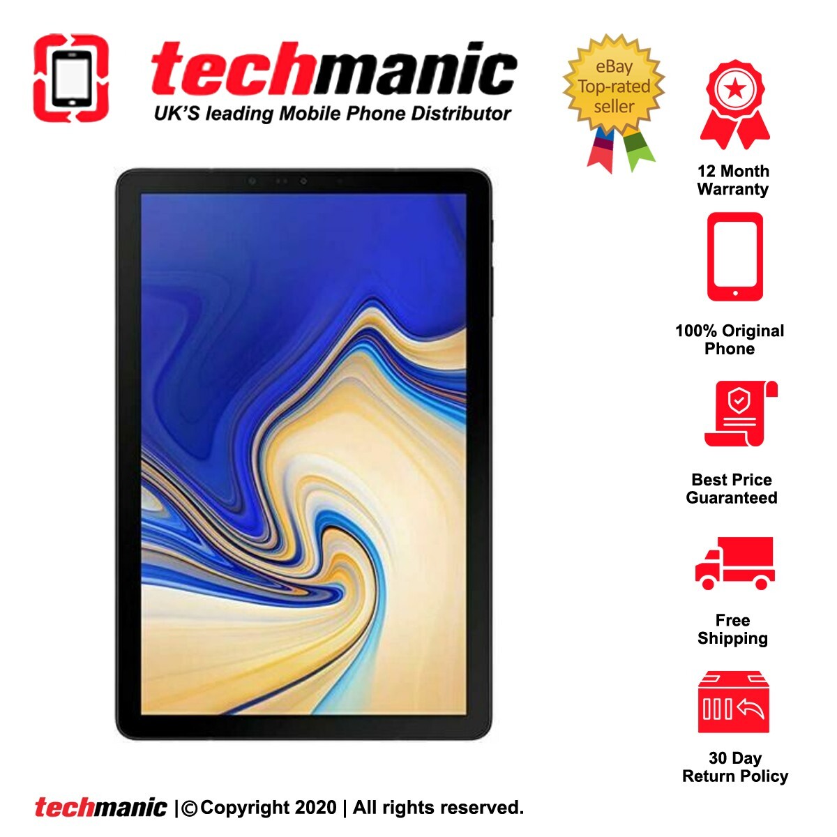 Samsung Galaxy Tab S4 64GB Wi-Fi, in Black Original