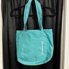 Starbucks Coffee Green Tote Lined Bag