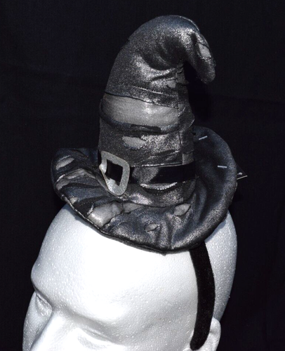 Diadema de sombrero de bruja de Halloween negra - Imagen 3 de 10