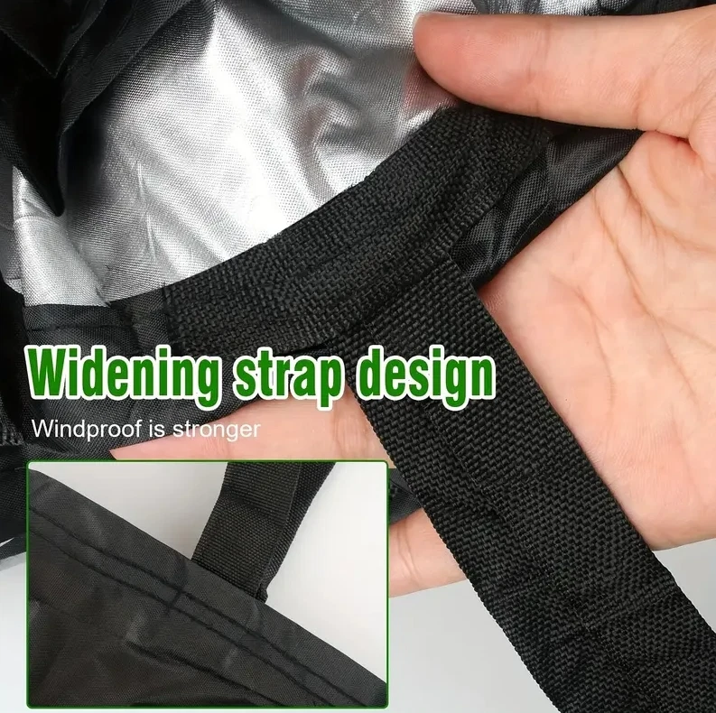 For VOLKSWAGEN POLO Full Car Black Cover Sun UV Protection Dust Rain Resistant - Image 4 of 4