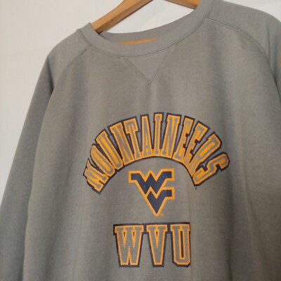 WVU Sweatshirt Large West Virginia University Mountaineers