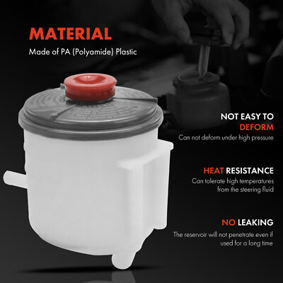 1A-NBY Power Steering Reservoir Tank With Cap - Replacement For Suzuki Aerio & SX4 (2003-2009) - View #7