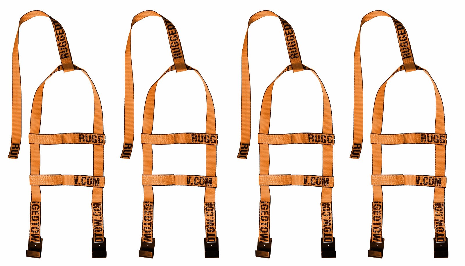 4 pack Demco Kar Kaddy Wheel Tow Dolly Basket Strap Tie Down Car