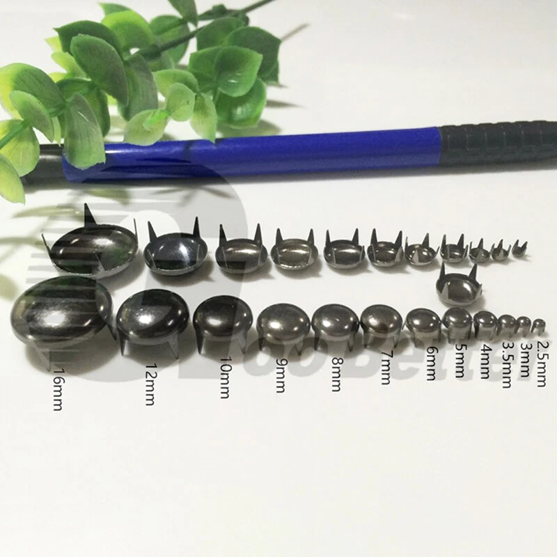 Round Spike Claw Rivets Studs for Leatherwork Shoes Bag Jacket Purses Decoration - Image 3 of 4