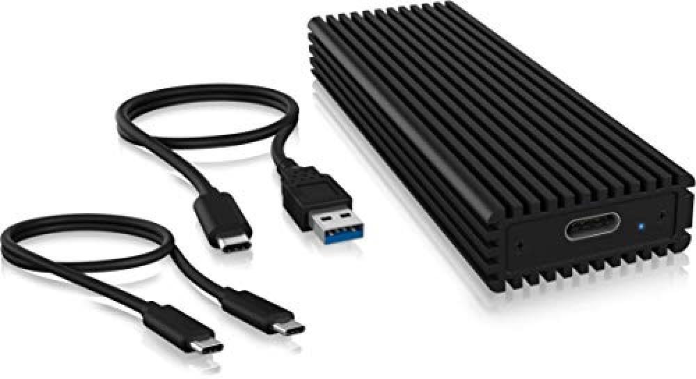 Icy Box Ssd Ssd M.2 Nvme Case, USB 3.1 (Gen2, 10 Gbit/S), USB-C, USB-A, Pcie M-K