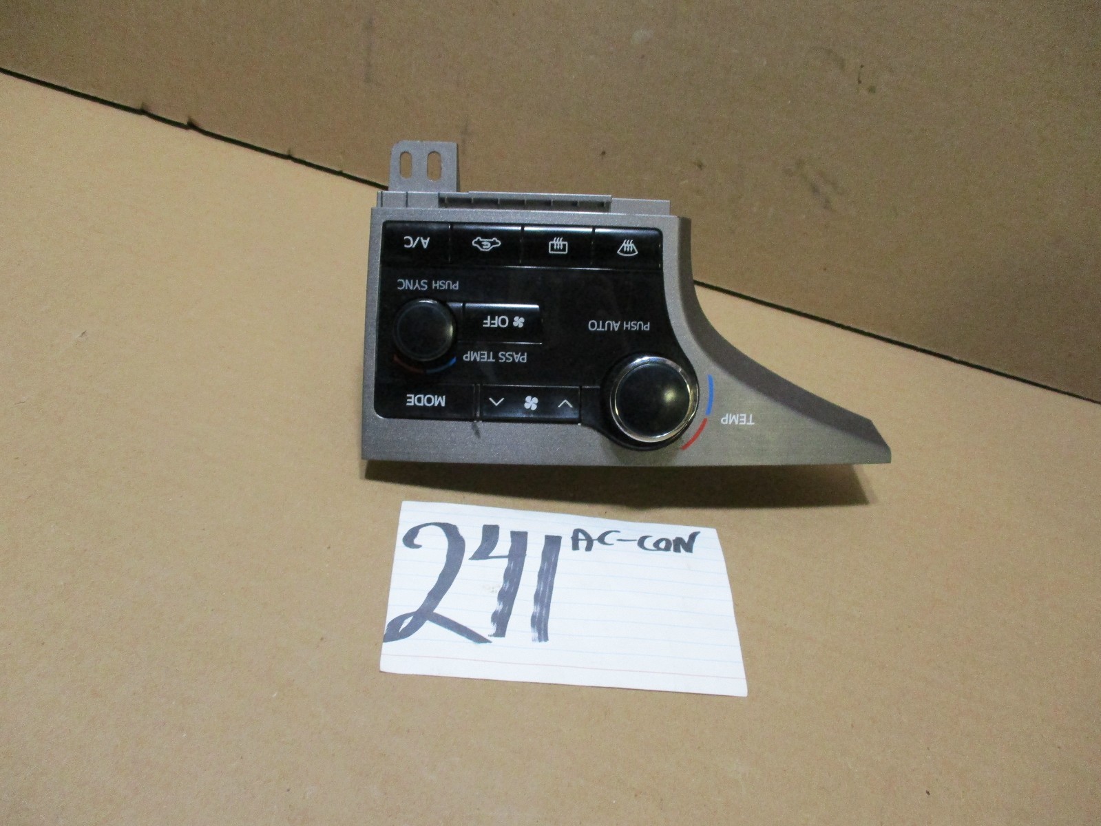 13 14 15 16 Toyota Venza AC and Heater Control Used Stock #241-AC 