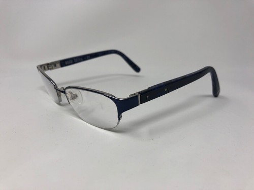 BOBBI BROWN “THE JANE” Eyeglasses Frame Half Rimless 51-17-135 Blue/Marble ZK11