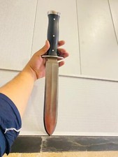 BEAUTIFUL CUSTOM HANDMADE17'' HIGH CARBON STEEL HUNTING DAGGER WITH SHEATH