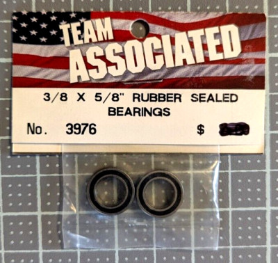 3976	Team Associated Rubber Sealed Bearings (2) 3/8'' x 5/8'' ASC3976